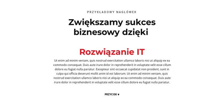 tekst informatyczny Szablon CSS