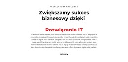Tekst Informatyczny - Szablon Strony HTML