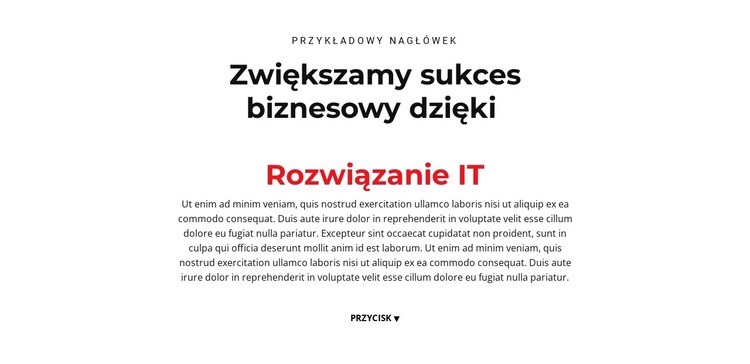 tekst informatyczny Szablon HTML