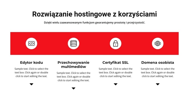 Korzyści z pracy Szablon witryny sieci Web