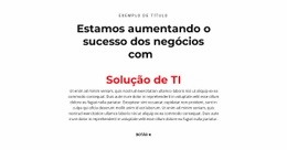 Texto De TI - Modelo HTML5 Pronto Para Usar