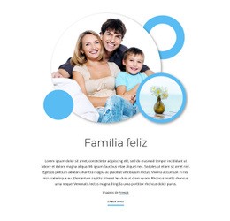 Artigos De Família Feliz - Download Gratuito De Modelo De Uma Página