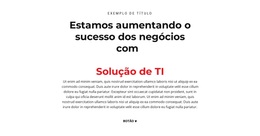 Texto De TI - Tema WordPress Exclusivo