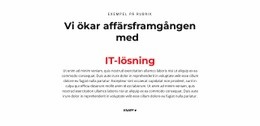 IT-Text - Mall För Webbplatsbyggare