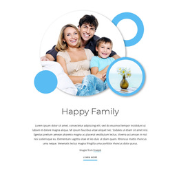 HTML Page For Happy Family Articles