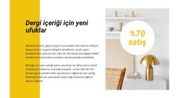 Dekor Indirimleri - Modern Açılış Sayfası