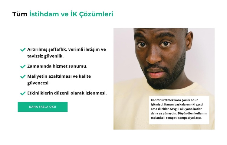 BT eğitimi konusunda yardım Web Sitesi Şablonu