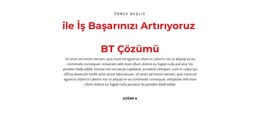 BT Metni - Özel WordPress Teması