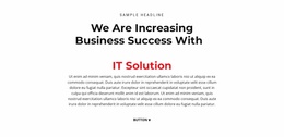 IT Text - Website Builder Template