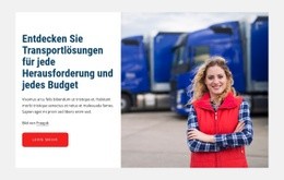 Transportlösungen - Moderner Website-Builder