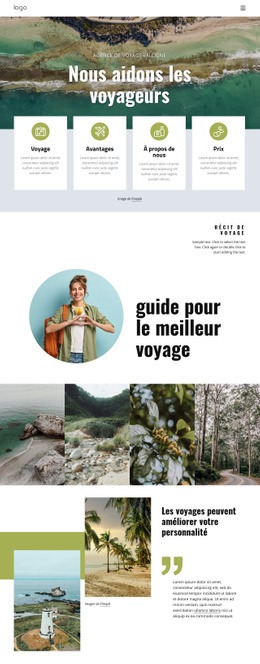 Nous Vous Aidons À Gérer Votre Voyage - Outil De Création De Sites Web