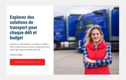 Solutions De Transport Modèle De Site Web Logistique