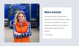 Notre Mission Est De Fournir Une Image Positive - Modèle HTML De Base