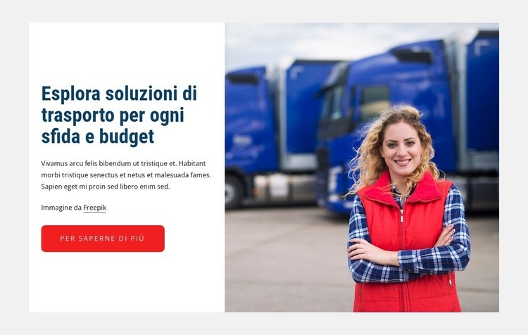 Soluzioni di trasporto Costruttore di siti web HTML