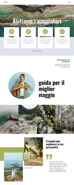 Modello Di Progettazione Gratuito Per Ti Aiutiamo A Gestire Il Tuo Viaggio