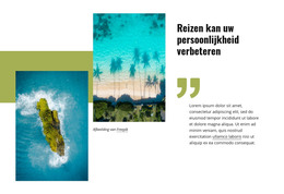 Reizen Kan Uw Persoonlijkheid Verbeteren - Gratis Sjabloon
