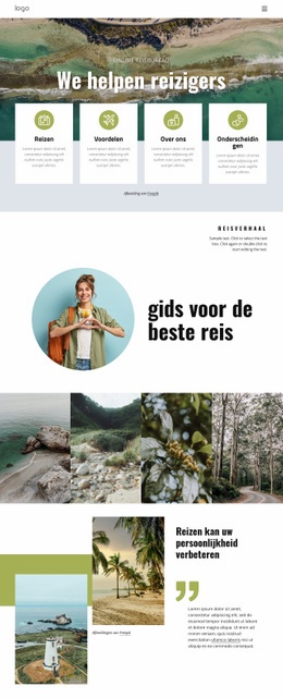 Wij Helpen U Bij Het Beheren Van Uw Reis - HTML5-Sjabloon Voor Één Pagina