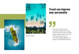 Multipurpose Web Page Design For Travel Can Improve Your Personality
