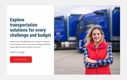 Transportation Solutions - Ready To Use Landing Page