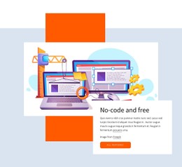 No-Code Application Clean And Minimal Template