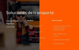 Soluciones Para Empresas De Logística.: Plantilla HTML5 Adaptable
