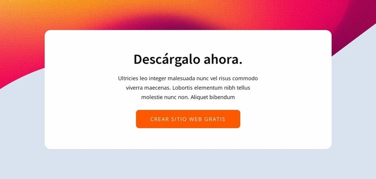 Descargar bloque Plantilla de una página