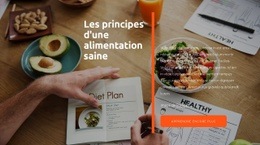 Créateur De Site Web Premium Pour Principes D'Une Alimentation Propre