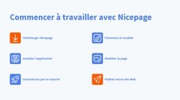 Commencer À Travailler Avec Nicepage - Glisser-Déposer Un Modèle De Page