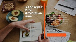 Principes D'Une Alimentation Propre - Meilleur Thème WordPress Gratuit