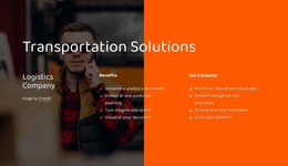 CSS Template For Logistics Company Solutions
