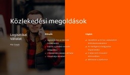 Logisztikai Vállalati Megoldások - Egyszerű Webhelysablon