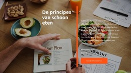 Principes Van Schoon Eten - Sjabloon Voor Websitebouwer