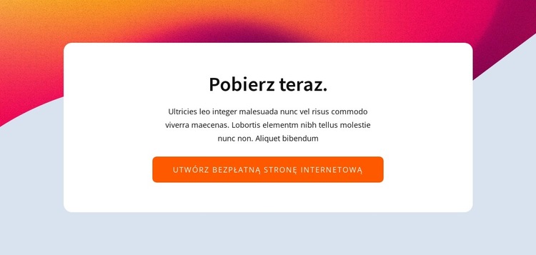 Pobierz blok Szablon witryny sieci Web