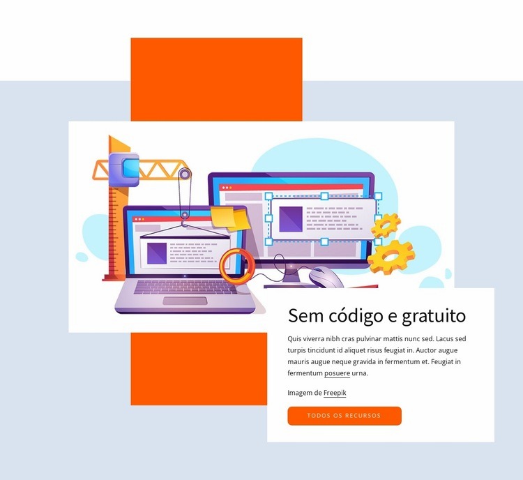 Aplicativo sem código Construtor de sites HTML