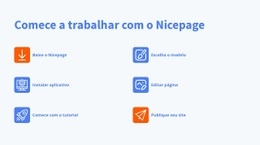 Comece A Trabalhar Com Nicepage - Arraste E Solte Um Modelo De Página