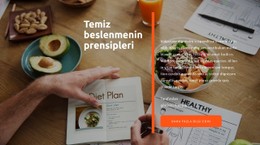 Temiz Beslenmenin Ilkeleri Temel CSS Şablonu