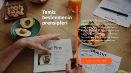 Temiz Beslenmenin Ilkeleri - Web Sitesi Oluşturucu Şablonu