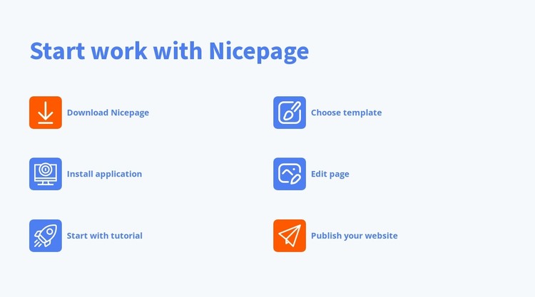 Start work with nicepage Web Design