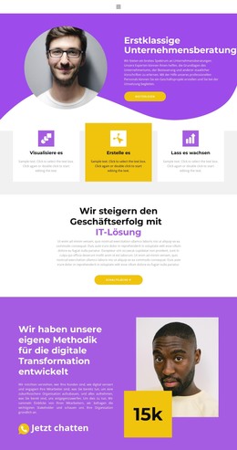 HTML-Seite Für Geschäft Der Extraklasse