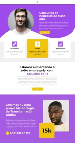 Negocios De Clase Alta: Crear Una Maqueta De Página Web