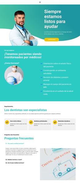 Nuevo Centro De Medicina: Diseño Del Sitio Web HTML