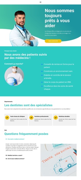 Nouveau Centre De Médecine Modèle De Site Web De Dentisterie