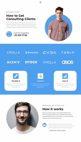 How to get clients - Html Code Example by Nicepage