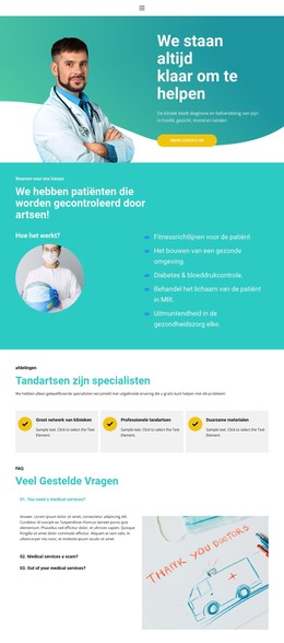 Nieuw Medicijncentrum - HTML-Website-Indeling