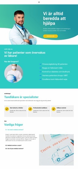 Nytt Medicincenter - Anpassad Webbdesign