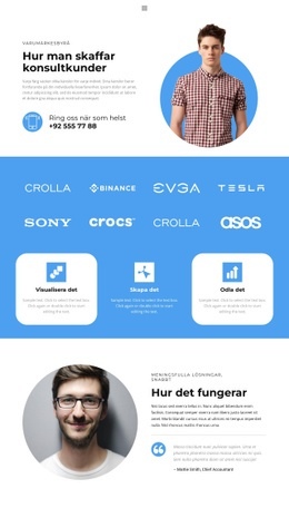 Hur Man Skaffar Kunder - Nedladdning Av Webbplatsmall