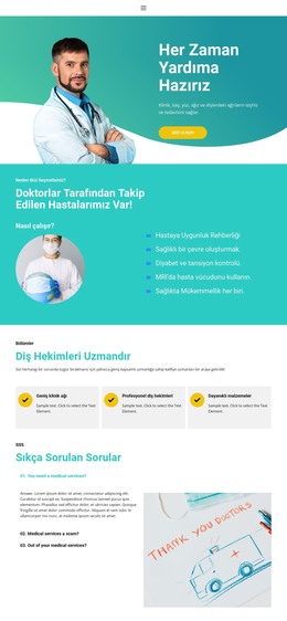 Yeni Tıp Merkezi - HTML Sayfası Şablonu