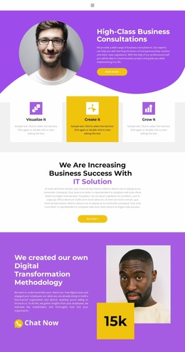 High-Class Business - Free Download Landing Page