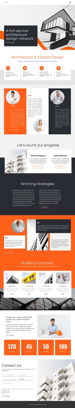 960 Architecture & Building CSS Templates