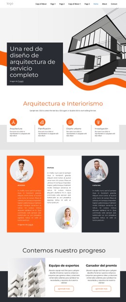 Firma De Diseño De Arquitectura Plantilla De Sitio Web CSS Gratuita